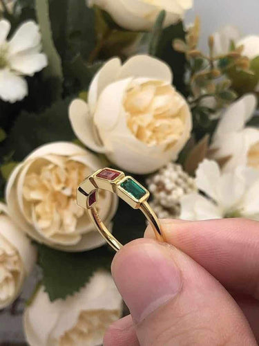 14k solid gold setting with birthstone